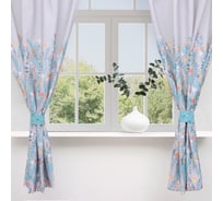 Комплект штор для кухни Этель Meow с подхватами, 145x180 см, 2 шт, 100% полиэстер 5513588