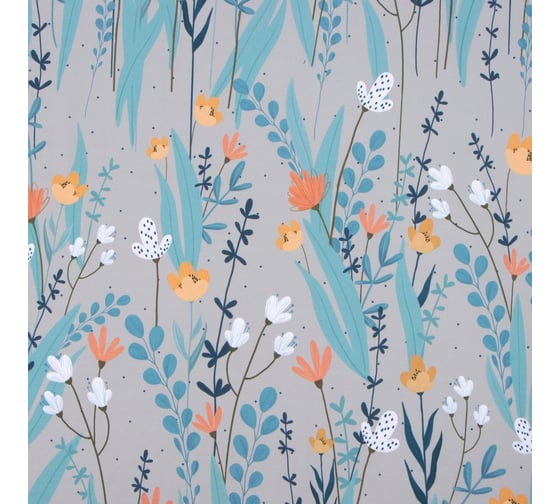Комплект штор для кухни Этель Meow с подхватами, 145x180 см, 2 шт, 100% полиэстер 5513588