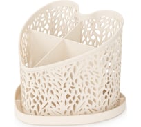 Подставка под столовые приборы ЗПИ «Альтернатива» Сердце бежевый М6253