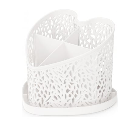 Подставка под столовые приборы ЗПИ «Альтернатива» Сердце белый М6252