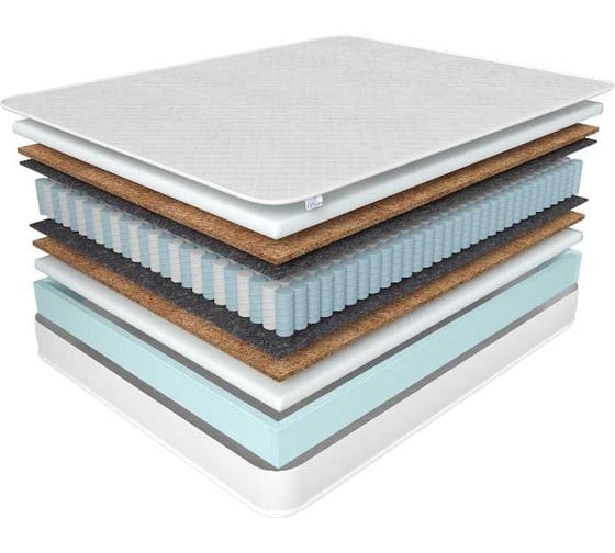 Анатомический матрас на кровать Corretto roll daily stories 160x195, двусторонней мягкости, струттофайбер,кокос, блок tfk, в рулоне, высота 20 см mdailystories160195roll 1