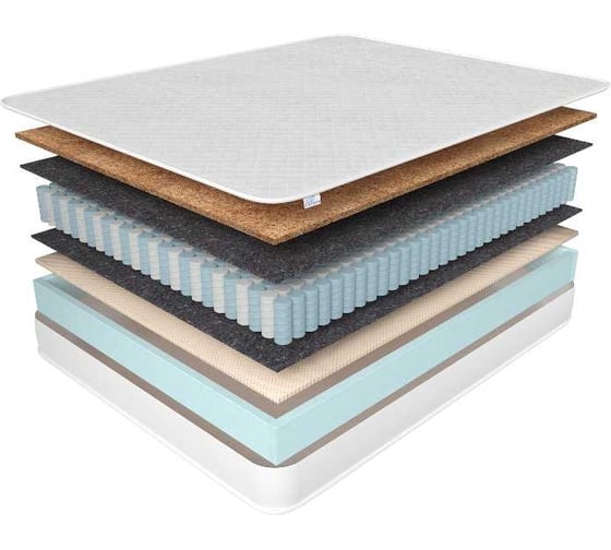 Анатомический матрас на кровать Corretto roll night trend 170x195, разная жесткость сторон, ортопена,кокосовая койра, tfk, в рулоне, высота 16 см mnighttrend170195roll 1