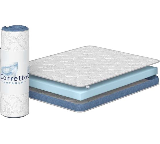Беспружинный матрас в скрутке Corretto roll standart 1 new 70x140 mstandart170140rollnew 1