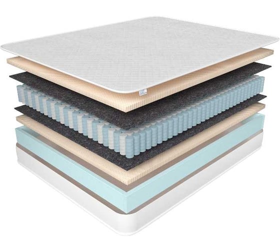 Анатомический матрас на кровать Corretto roll live moment 80x140, двусторонней жесткости, блок независимых пружин tfk, в рулоне, высота 18 см mlifemoment80140roll 1