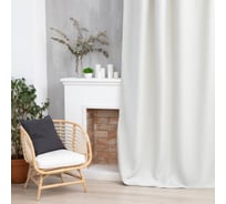 Портьерная штора Этель Классика цвет светло-серый, на шторной ленте, 145х265 см, 100% полиэстер 7062885