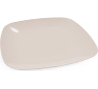 Тарелка ЗПИ «Альтернатива» Квадро плоская, бежевый М8044