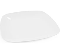 Тарелка ЗПИ «Альтернатива» Квадро плоская, белый М8043