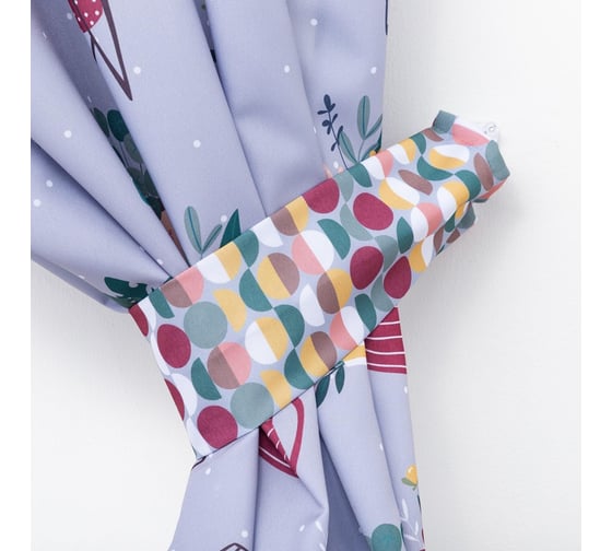 Комплект штор для кухни Этель Hygge с подхватами, 145x180 см, 2 шт, 100% полиэстер 5513587