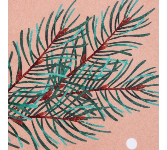 Комплект штор для кухни Этель Fir branches с подхватами, 145x180 см, 2 шт, габардин 7868978