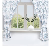 Комплект штор для кухни Этель Flower mood с подхватами, 145x180 см-2 шт, 100% полиэстер 7183002