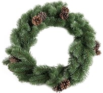 Еловый венок с шишками NEON-NIGHT диаметром 45см, влагозащищенный 307-144