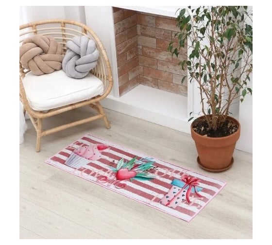 Ковер Этель Love 45x120 см, 700 г/м2 4982215