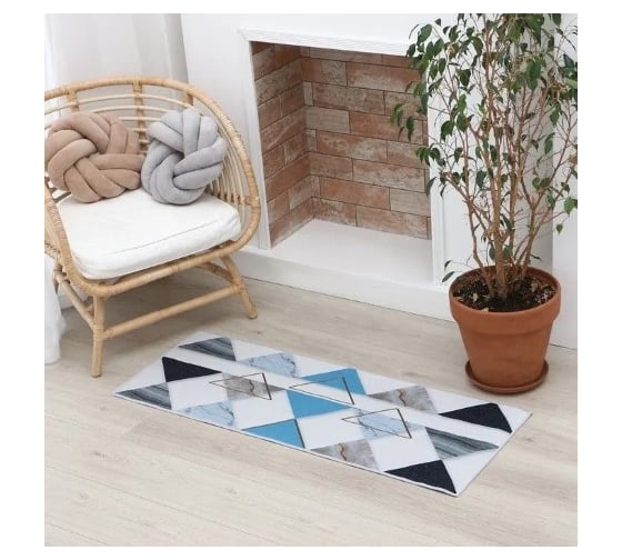 Ковер Этель Треугольники 45x120 см, 700 г/м2 7141520