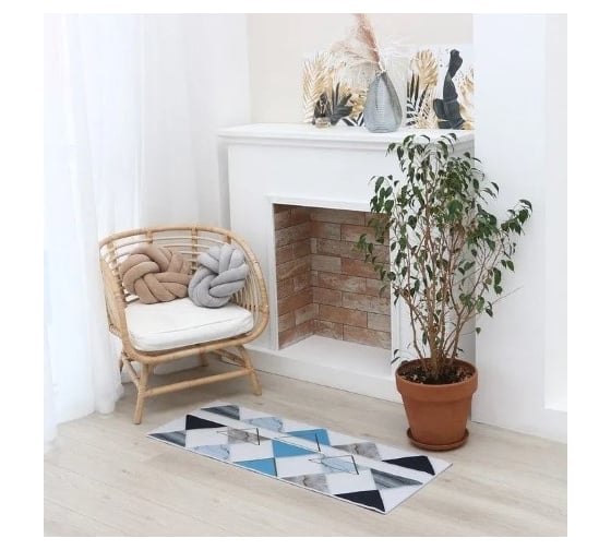 Ковер Этель Треугольники 45x120 см, 700 г/м2 7141520