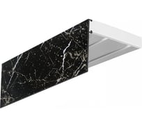 Карниз Эскар Эконом+ в сборе, 2-х рядный, черный мрамор, 7 см, 3,5 м 767420350