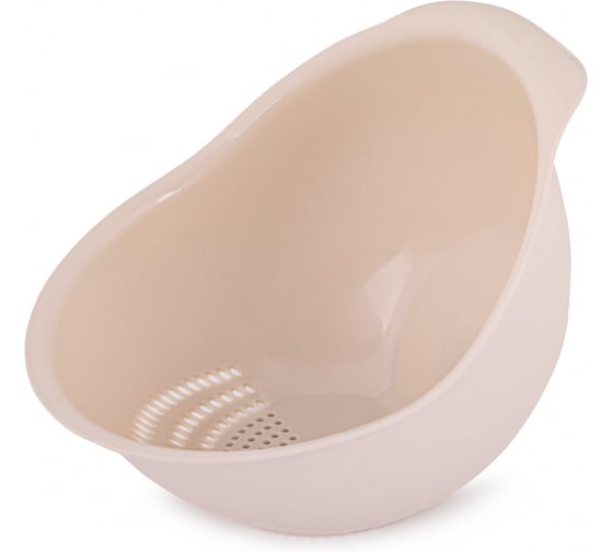 Дуршлаг для промывания крупы ЗПИ "Альтернатива", бежевый М8199