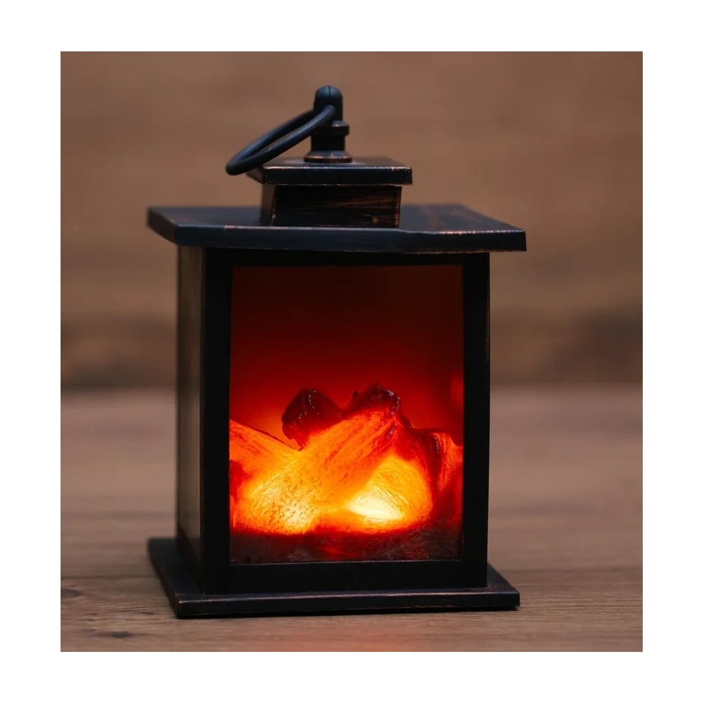 Светодиодный камин-светильник NEON-NIGHT Кантри с эффектом живого огня .