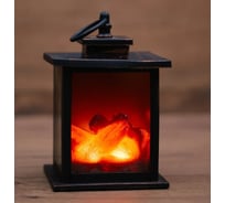 Светодиодный камин-светильник NEON-NIGHT Кантри с эффектом живого огня 12х12х18,5 см 511-031