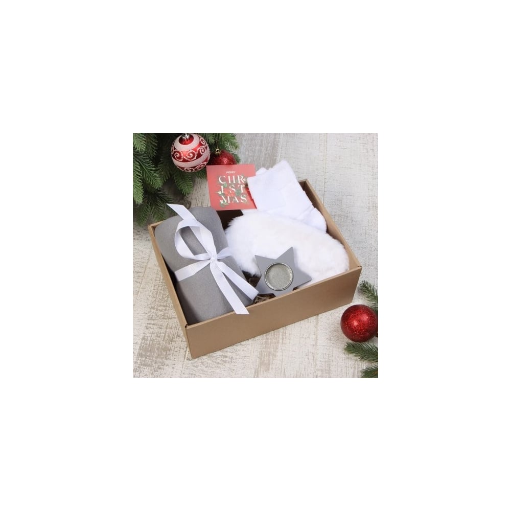 Подарочный набор Этель Christmas плед и акс 9899888 - выгодная цена ...