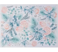 Салфетка на стол Этель Christmas flowers 30x40 см, 100% полиэстер, оксфорд 420 г/м2 5167885