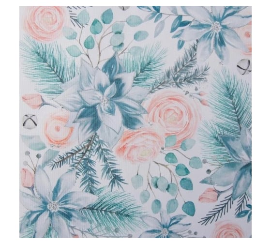 Салфетка на стол Этель Christmas flowers 30x40 см, 100% полиэстер, оксфорд 420 г/м2 5167885