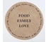 Салфетка Этель Food.Family.Love d38, джут 9629329 1