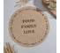 Салфетка Этель Food.Family.Love d38, джут 9629329 5