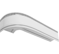 Карниз Эскар Классика в сборе, 3-х рядный, антик серебро, 3,5 м 537431350