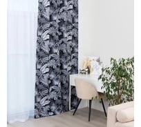 Портьерная штора Этель Тропики, на шторной ленте 145x265 см, 210 г/м2, 100% полиэстер 7410870