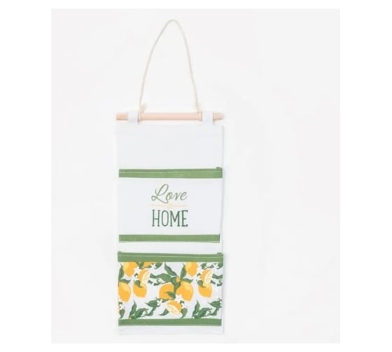 Текстильный кармашек Этель Love at Home 2 отделения, 20x40 см 3827147 1