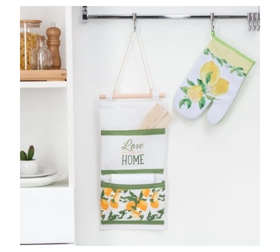 Текстильный кармашек Этель Love at Home 2 отделения, 20x40 см 3827147