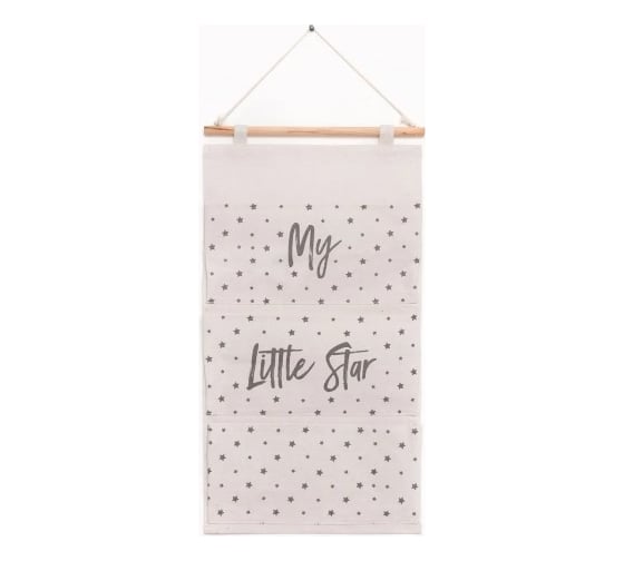Текстильный кармашек Этель My little star, 3 отделения, 34x63,5 см 6489240