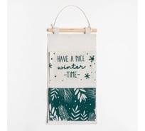 Текстильный кармашек Этель Winter time 2 отделения, 41x20 см 7558407