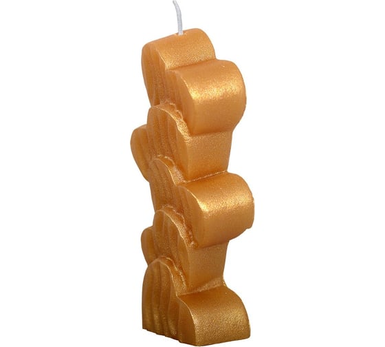 Декоративная свеча МУЛЬТИДОМ Сердечки, 2,5x5х11,5 см 2 цвета МС5-123