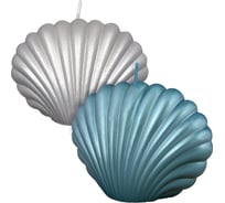 Декоративная свеча МУЛЬТИДОМ Ракушка, 4,5x9х6,5 см 2 цвета МС5-116