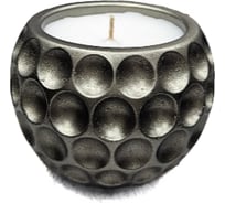 Декоративная свеча МУЛЬТИДОМ с подсвечником Горошек размер 8x8х6 см МС5-205