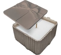 Декоративная свеча МУЛЬТИДОМ с подсвечником Презент с крышкой размер 8x8х4,5 см МС5-215