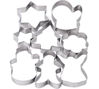 Набор кулинарных форм МУЛЬТИДОМ Новогодний калейдоскоп, 8 шт размеры 6x6 см, высота 1,8 см VL2-90