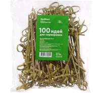 Декоративные пики Optiline Узелок бамбук, 10 см, 100 шт. 10-1121
