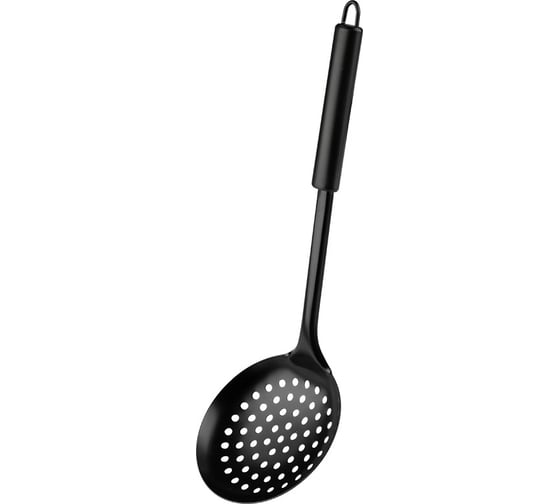 Шумовка Mallony classico nero из нержавеющей стали, черный, non-stick 105267 1