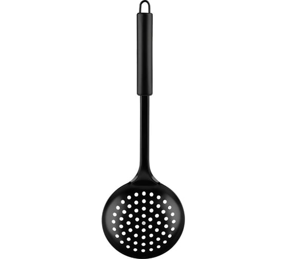 Шумовка Mallony classico nero из нержавеющей стали, черный, non-stick 105267