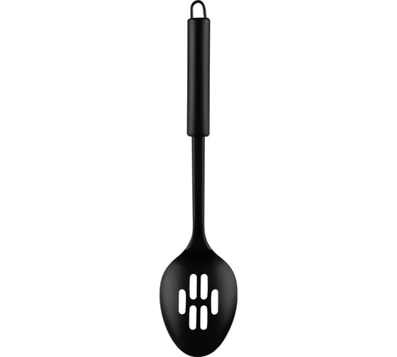 Ложка с отверстиями Mallony classico nero из нержавеющей стали, черный, non-stick 105269
