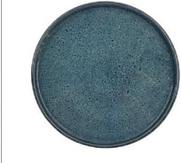 Тарелка Homium Collection D21 см, голубой/черный K091B