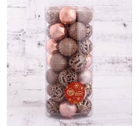 Набор шаров Зимнее волшебство пластик диаметр 4 см, 35 шт Феерия 4941856