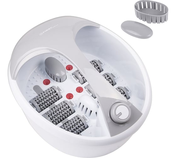 Массажная ванночка для ног FIRST 8115-1 White/grey 450 Вт, 15 см, поддержка температуры, 4 вида массажа FA-8115-1