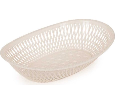 Большая овальная сухарница ЗПИ Альтернатива бежевый М271