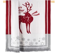 Плед Arya Home из хлопка, 150x200 см, elves, красный 8680943220202