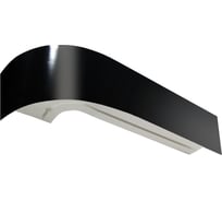 Карниз Эскар Классика в сборе, 2-х рядный, черный глянец, 7 см, 3,5 м 765430350