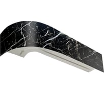 Карниз Эскар Классика в сборе, 2-х рядный, черный мрамор, 7 см, 3,0 м 767430300