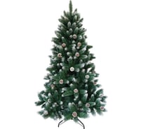 Искусственная елка ООО Комус 210 см, шишки, заснеженная, пвх 1828621